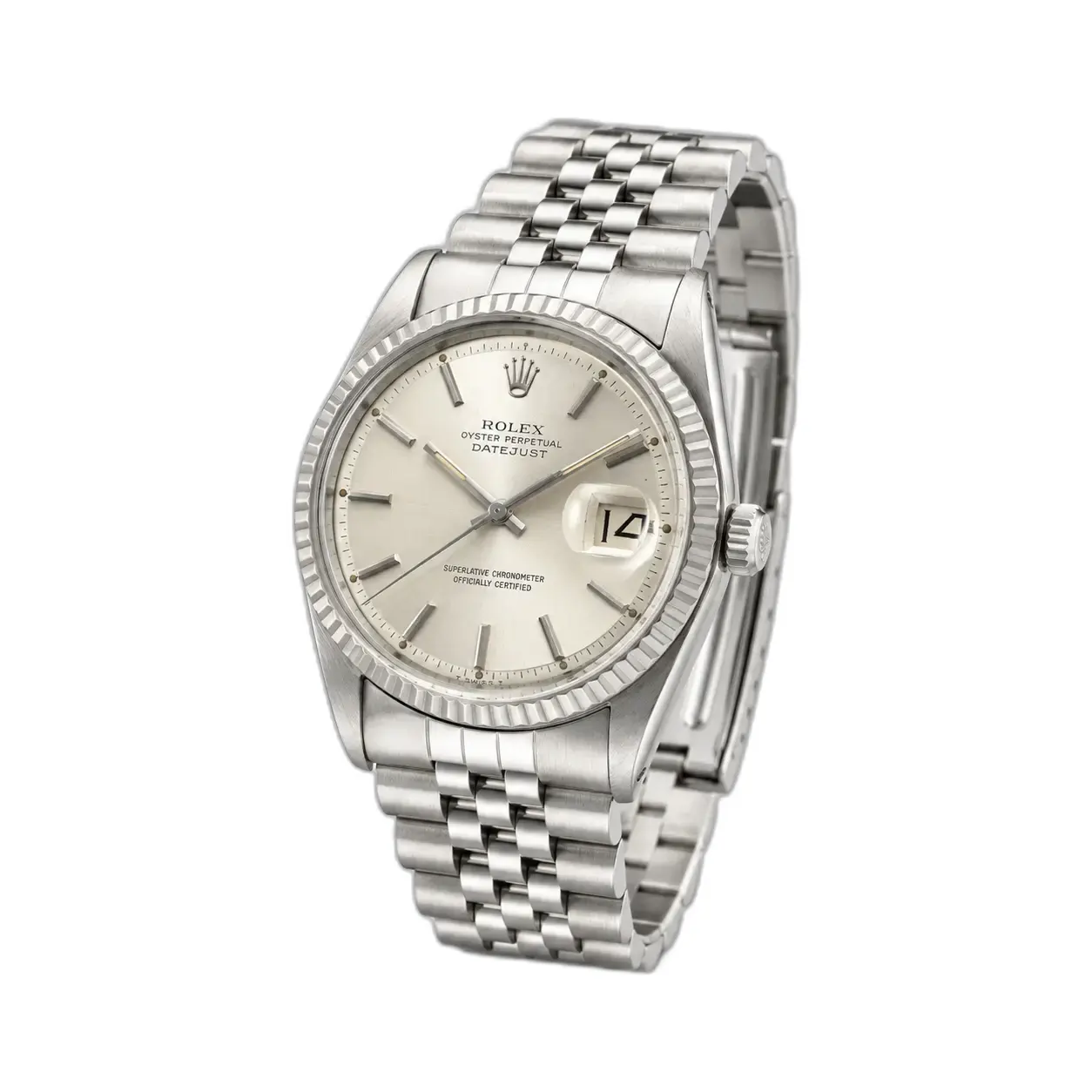 Rolex Datejust Ref. 1603, Quadrante silver